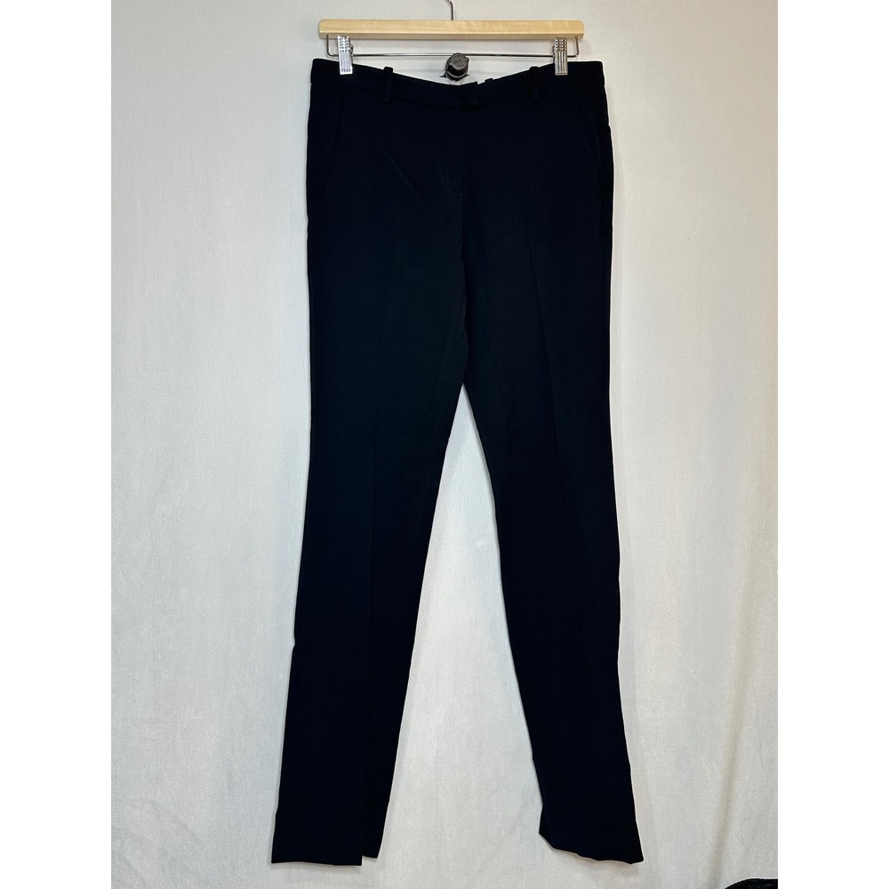 Roberto Cavalli Black Straight Leg Tailored Trousers Pants IT 42